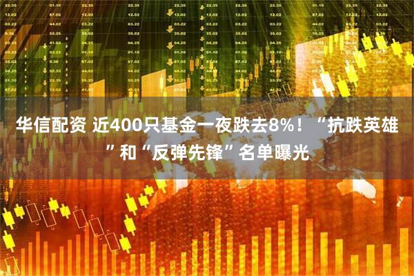华信配资 近400只基金一夜跌去8%！“抗跌英雄”和“反弹先锋”名单曝光